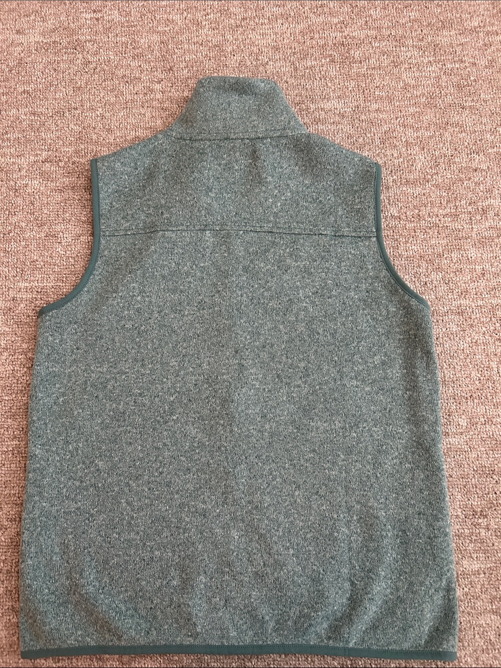 NWOT Eddie Bauer Sage Green Full-Zip Knitted Fleece Vest - Picture 5 of 6